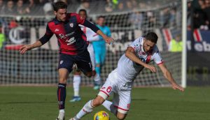 Gaetano Oristanio con la maglia del Cagliari