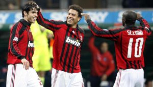 Kakà, Ronaldo e Seedorf ai tempi del Milan